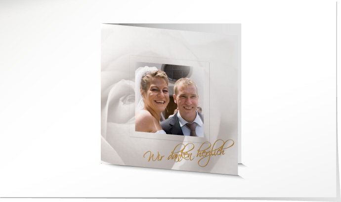 Dankeskarte Hochzeit 511A Dankeskarte Hochzeit