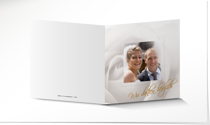 Dankeskarte Hochzeit 511A Dankeskarte Hochzeit