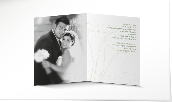 Dankeskarte Hochzeit 515 Dankeskarte Hochzeit