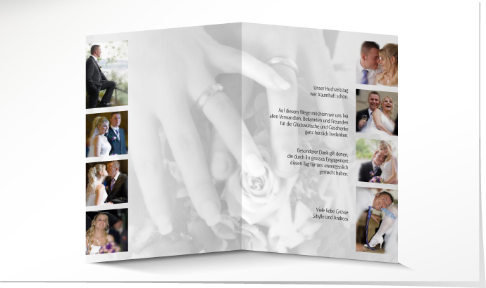 Dankeskarte Hochzeit 524 Dankeskarte Hochzeit