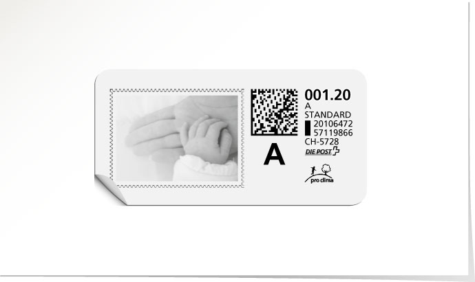 A-Post-Briefmarke 526/5 weiss