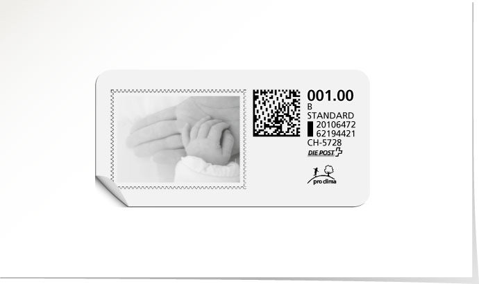 B-Post-Briefmarke 526/5 weiss