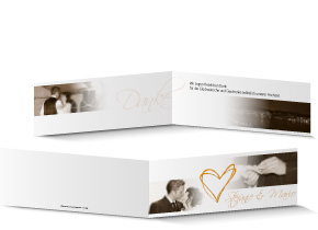 Dankeskarte Hochzeit 530B