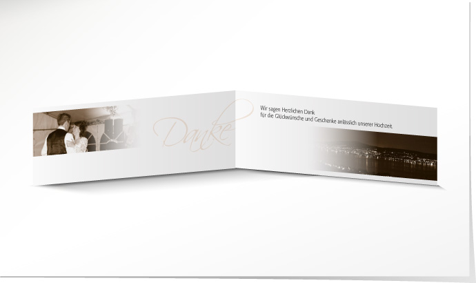 Dankeskarte Hochzeit 530B Dankeskarte Hochzeit