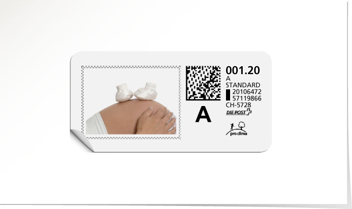A-Post-Briefmarke 539/5 weiss