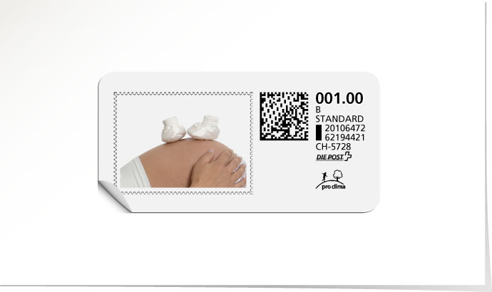 B-Post-Briefmarke 539/5 weiss