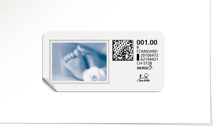 B-Post-Briefmarke 542/5 saphirblau