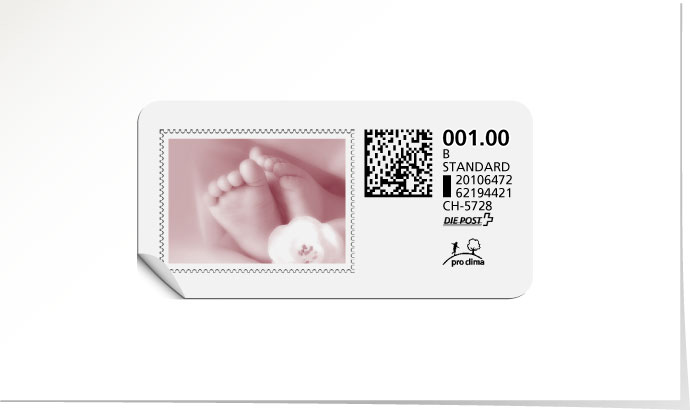 B-Post-Briefmarke 542/5 rosarot