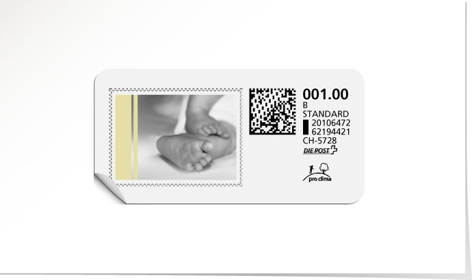 B-Post-Briefmarke 543/5 limettengrün
