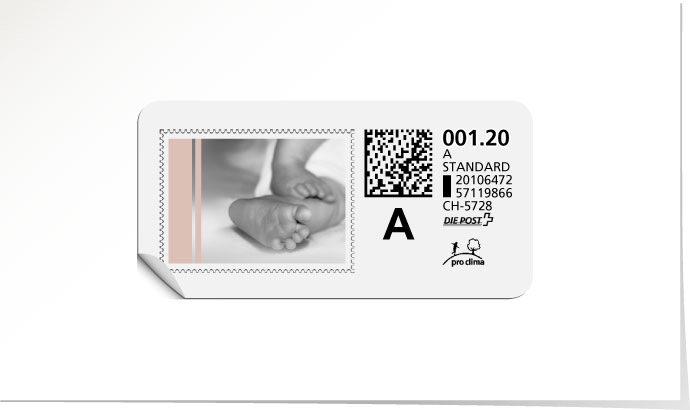 A-Post-Briefmarke 543/5 rosa