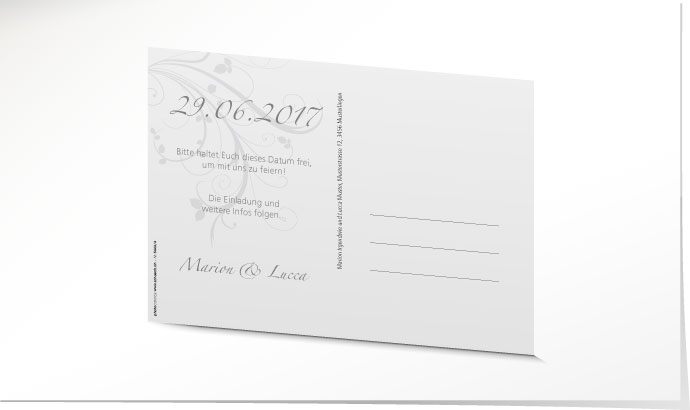 Save the Date Karte 544A Save the Date Karte