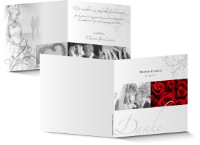 Dankeskarte Hochzeit 544A