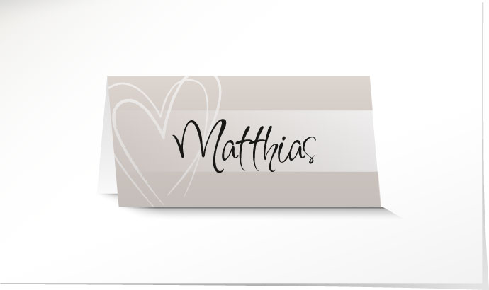 Tischkarte Hochzeit 544B Tischkarte