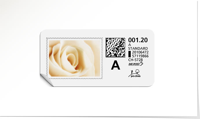 A-Post-Briefmarke 545A orange