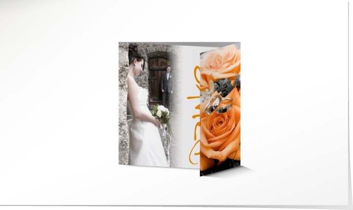Dankeskarte Hochzeit 545A Dankeskarte Hochzeit