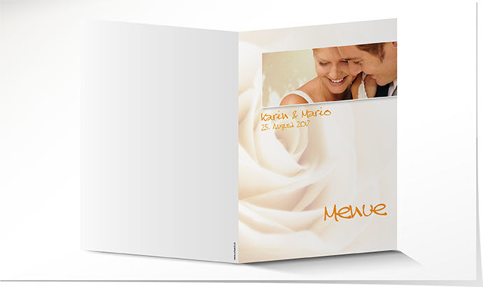 Menükarte Hochzeit 545A Menükarte Hochzeit