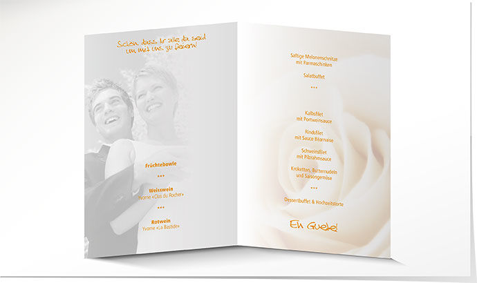 Menükarte Hochzeit 545A Menükarte Hochzeit