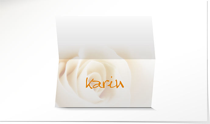Tischkarte Hochzeit 545A Tischkarte