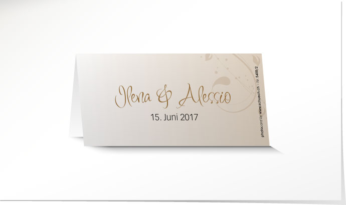 Tischkarte Hochzeit 545B Tischkarte