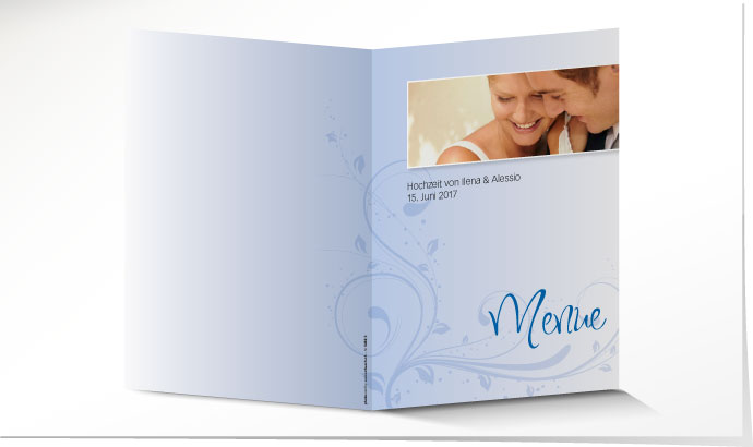 Menükarte Hochzeit 545B Menükarte Hochzeit