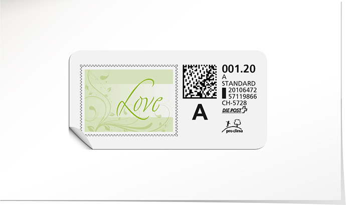 A-Post-Briefmarke 545B hellgrün