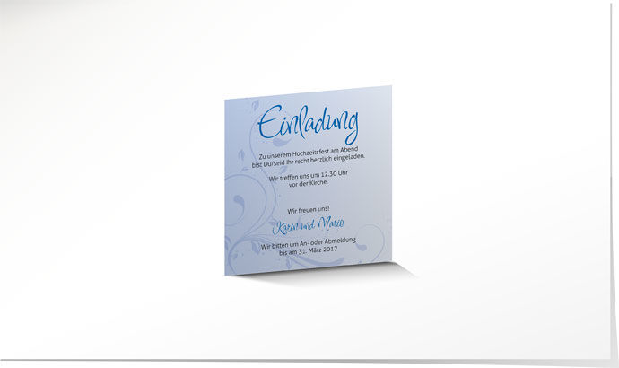 Einlagekarte 545B Einlagekarte Hochzeit