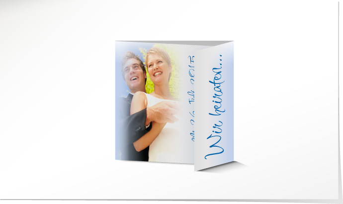 Hochzeitseinladung 545B Hochzeitskarte