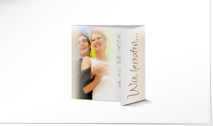 Hochzeitseinladung 545B Hochzeitskarte