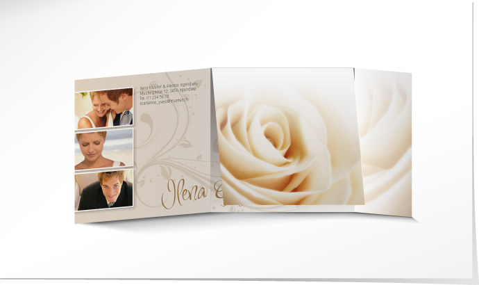 Hochzeitseinladung 545B Hochzeitskarte