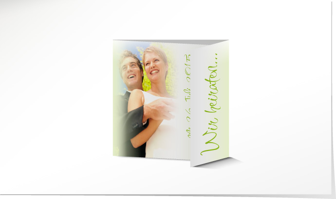 Hochzeitseinladung 545B Hochzeitskarte
