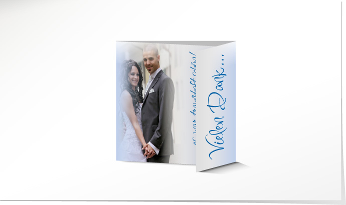 Dankeskarte Hochzeit 545B Dankeskarte Hochzeit
