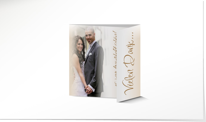 Dankeskarte Hochzeit 545B Dankeskarte Hochzeit