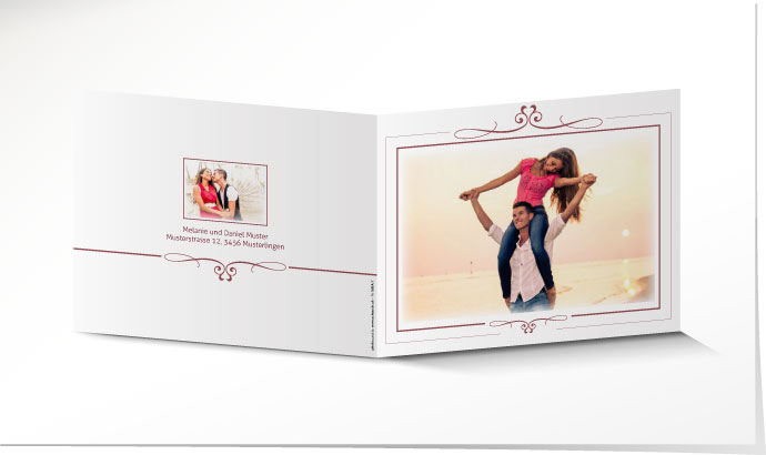 Hochzeitseinladung 546A Hochzeitskarte