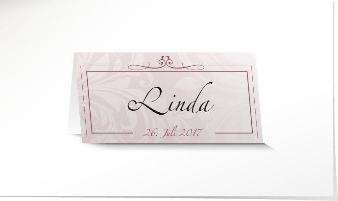 Tischkarte Hochzeit 546A Tischkarte