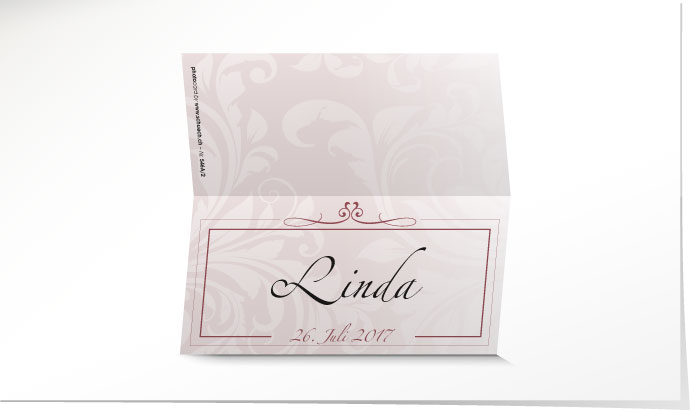 Tischkarte Hochzeit 546A Tischkarte