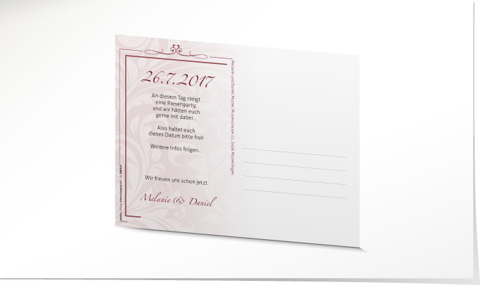 Save the Date Karte 546A Save the Date Karte