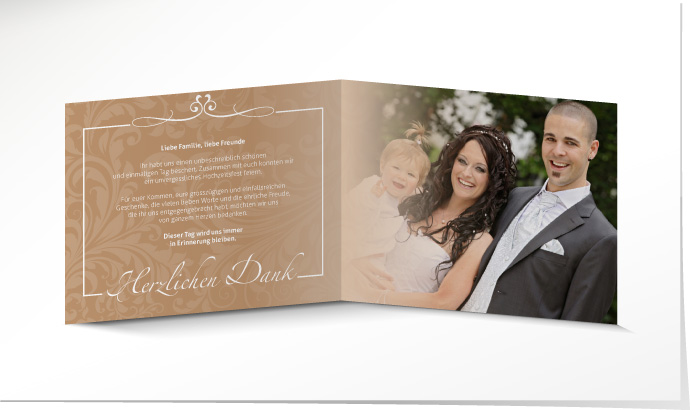 Dankeskarte Hochzeit 546A Dankeskarte Hochzeit