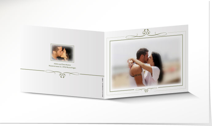 Hochzeitseinladung 546B Hochzeitskarte