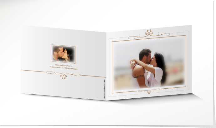 Hochzeitseinladung 546B Hochzeitskarte