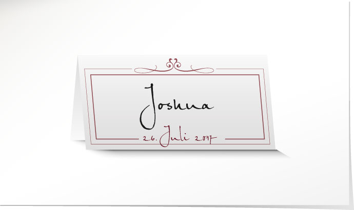 Tischkarte Hochzeit 546B Tischkarte