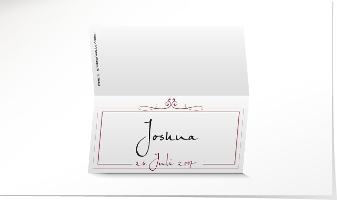 Tischkarte Hochzeit 546B Tischkarte