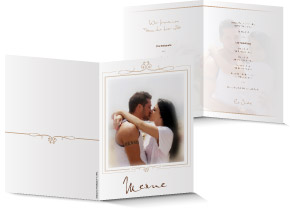 Menükarte Hochzeit 546B