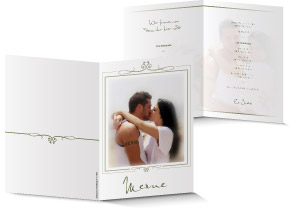 Menükarte Hochzeit 546B