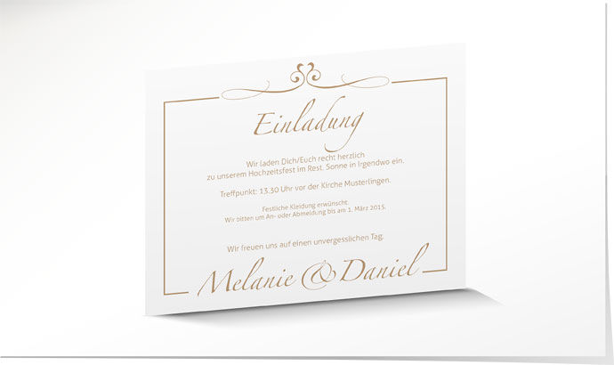 Einlagekarte 546B Einlagekarte Hochzeit