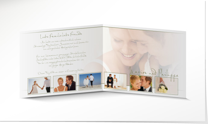 Dankeskarte Hochzeit 546B Dankeskarte Hochzeit