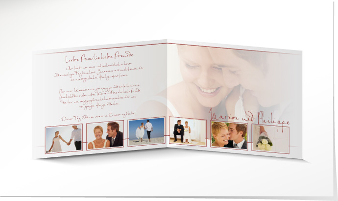 Dankeskarte Hochzeit 546B Dankeskarte Hochzeit