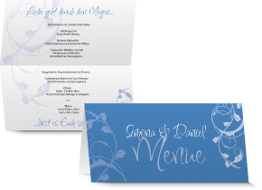 Menükarte Hochzeit 547