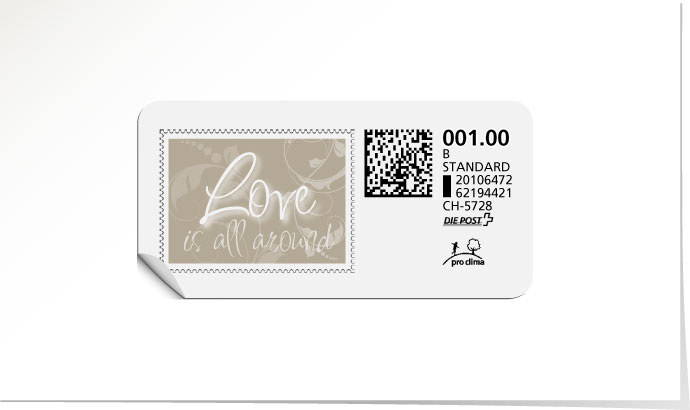 B-Post-Briefmarke 547/5 blattgold