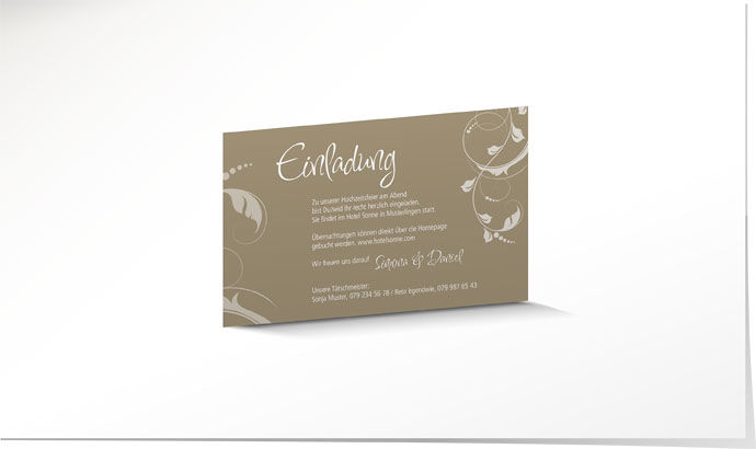 Einlagekarte 547 Einlagekarte Hochzeit