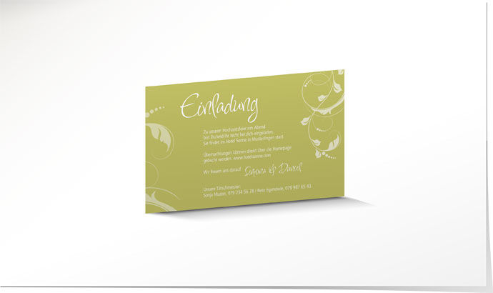 Einlagekarte 547 Einlagekarte Hochzeit